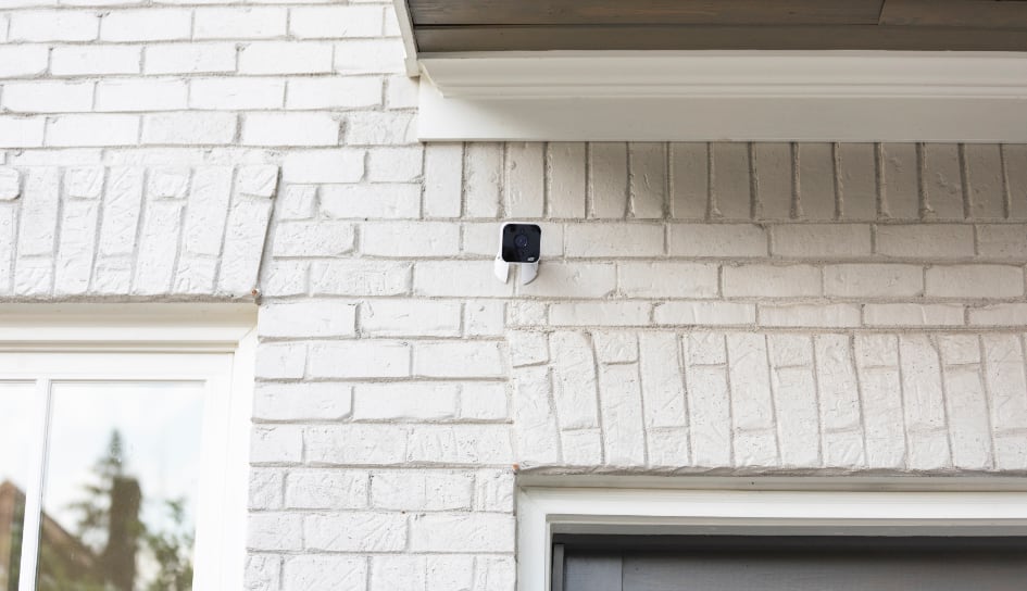 ADT outdoor camera on a Richmond home